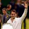 Roger Federer with his trophy after losing to Novak Djokovic in the Mens Singles Final on day Thirteen of the Wimbledon Championships at the All England Lawn Tennis and Croquet Club in Wimbledon, UK on July 12, 2015. Photo by Dominic Lipinski/PA Wire/ABACAPRESS.COM12/07/2015 - London