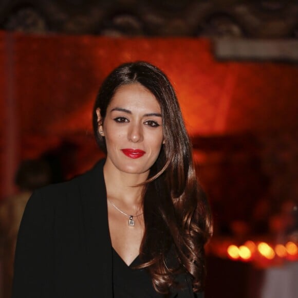 Exclusif - Sofia Essaïdi chez le célèbre chef tropézien Christophe Leroy, qui a organisé à Marrakech un week-end de fête digne des mille et une nuits et un jour pour célébrer la pose de la première pierre de son école de cuisine franco-marocaine dans son hôtel restaurant le Jardin d'Ines à Marrakech au Maroc le 11 avril 2015.