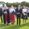 La roi Carl XVI Gustaf, la reine Silvia, la princesse Victoria, le prince Daniel et la princesse Sofia. Célébration des 38 ans de la princesse Victoria de Suède le 14 juillet 2015 à Borgholm, sur l'île d'Öland.