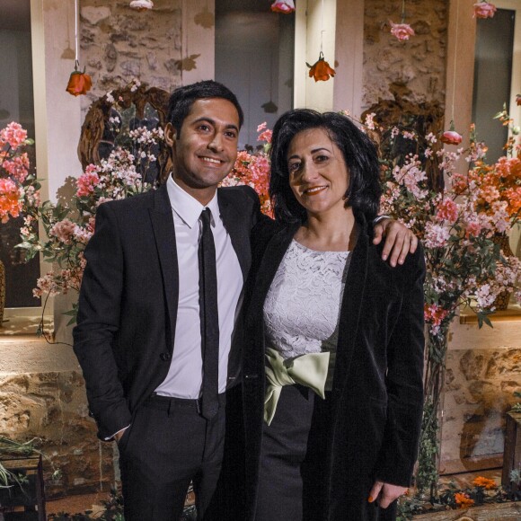 Exclusif - Rosa et son fils Alexandre, lors de la cérémonie finale de l'émission Qui veut épouser mon fils ? saison 4 (tournage le 7 mars 2015, diffusion le vendredi 17 juillet 2015).