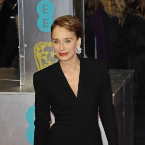 Kristin Scott Thomas - Arrivée des people à la cérémonie des British Academy Film Awards 2015 au Royal Opera House à Londres le 8 février 2015  8 February 2015. EE British Academy Film Awards (BAFTAs) - The Royal Opera House, Bow Street, Covent Garden, London.08/02/2015 - Londres