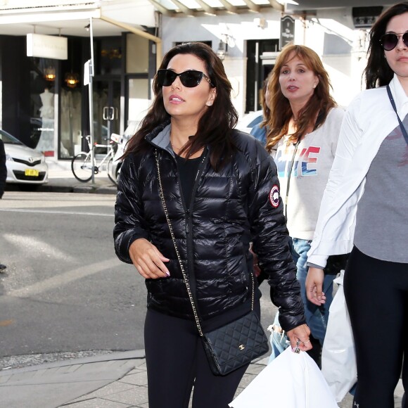 Eva Longoria fait du shopping à Intersection Paddington, à Sydney en Asutralie, le 20 juillet 2015.