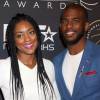 Chris Paul et sa femme Jada Crawley lors des Players Awards au Rio All-Suite Hotel & Casino à Las Vegas, le 19 juillet 2015. 