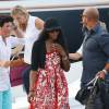 Exclusif - Naomi Campbell arrive à Saint-Tropez, le 21 juillet 2015.