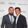 Orlando Bloom et Leonardo DiCaprio à la soirée organisée par Leonardo DiCaprio au profit de sa fondation au Domaine Bertaud Belieu à Gassin le 22 juillet 2015.