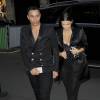 Olivier Rousteing et Kim Kardashian, enceinte, sont allés dîner au Costes. Paris, le 20 juillet 2015.
