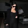 kim Kardashian enceinte arrive à l'aéroport de LAX à Los Angeles, le 22 juillet 2015 en provenance de Paris.