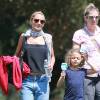 Nicole Richie emmène ses enfants Sparrow et Harlow passer la journée au "Kidspace Children's Museum" à Pasadena, le 22 juillet 2015