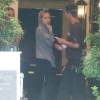 Nicole Richie et Joel Madden se retrouvent au restaurant avec les enfants à Studio City le 28 juin 2015.  