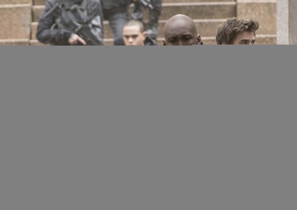 Mahershala Ali, Jennifer Lawrence et Liam Hemsworth dans Hunger Games – La Révolte : Partie 2