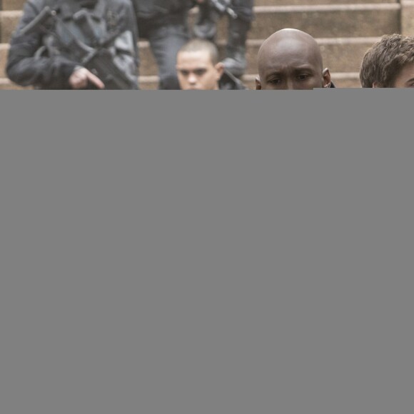 Mahershala Ali, Jennifer Lawrence et Liam Hemsworth dans Hunger Games – La Révolte : Partie 2