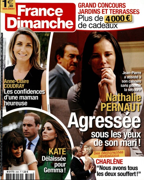 Magazine France Dimanche en kiosques le 24 juillet 2015.
