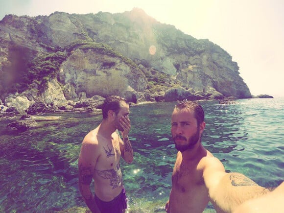 Julien Sznejderman et Alexandre (Secret Story 6) en vacances à Ponza en Italie