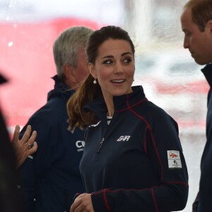 La duchesse de Cambridge, Kate Middleton, assiste à l'America's Cup World Series (ACWS) de Portsmouth, le 26 juillet 2015.