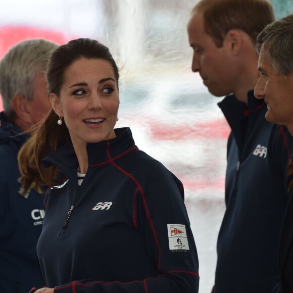 La duchesse de Cambridge, Kate Middleton, assiste à l'America's Cup World Series (ACWS) de Portsmouth, le 26 juillet 2015.