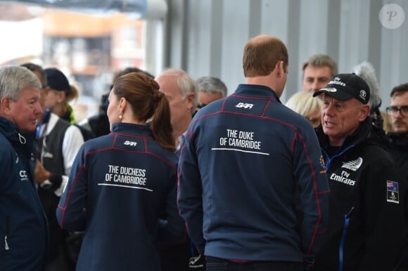 Le prince William et la duchesse de Cambridge, Kate Middleton, assistent à l'America's Cup World Series (ACWS) de Portsmouth, le 26 juillet 2015.