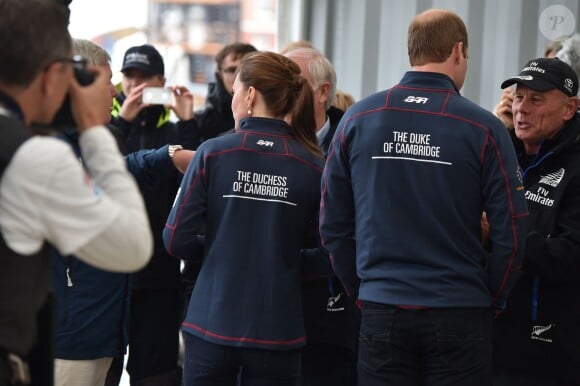 Le prince William et la duchesse de Cambridge, Kate Middleton, assistent à l'America's Cup World Series (ACWS) de Portsmouth, le 26 juillet 2015.