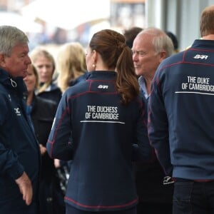 Le prince William et la duchesse de Cambridge, Kate Middleton, assistent à l'America's Cup World Series (ACWS) de Portsmouth, le 26 juillet 2015.