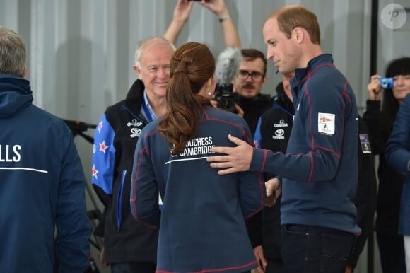 Le prince William et la duchesse de Cambridge, Kate Middleton, assistent à l'America's Cup World Series (ACWS) de Portsmouth, le 26 juillet 2015.