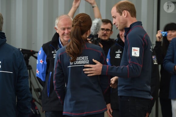 Le prince William et la duchesse de Cambridge, Kate Middleton, assistent à l'America's Cup World Series (ACWS) de Portsmouth, le 26 juillet 2015.