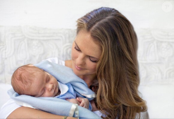H.K.H. Princess Madeleine with her son H.K.H. Prince Nicolas posing at Solliden Palace in Borgholm, Sweden on July 21, 2015. Photo by DDP Images/ABACAPRESS.COM28/07/2015 - Borgholm