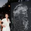 Caroline Barclay - Soirée hommage à Eddie Barclay pour les 10 ans de sa disparition, une fiesta blanche avec apéro géant, concours de boules, concerts, sur la place des Lices à Saint-Tropez, le 29 juillet 2015.