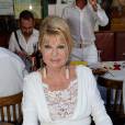 Ivana Trump - Soirée hommage à Eddie Barclay pour les 10 ans de sa disparition, une fiesta blanche avec apéro géant, concours de boules, concerts, sur la place des Lices à Saint-Tropez, le 29 juillet 2015.