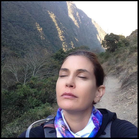 Teri Hatcher en trip au Pérou (photo postée le 18 juillet 2015)