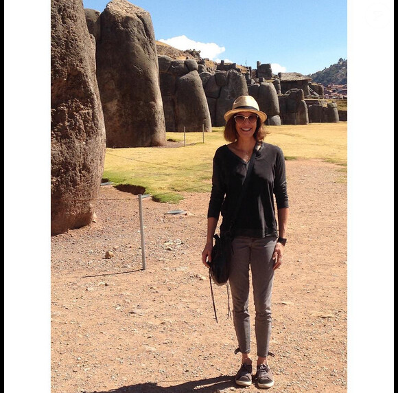 Teri Hatcher en trip au Pérou (photo postée le 14 juillet 2015)