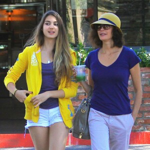 Exclusif - Teri Hatcher avec sa fille Emerson à Los Angeles, le 4 septembre 2013.