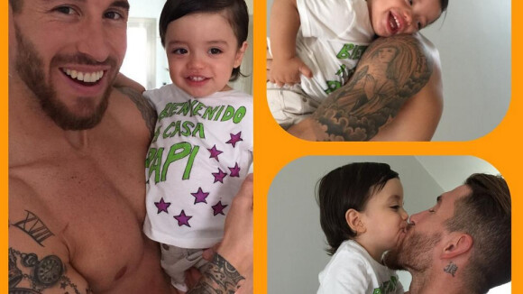 Sergio Ramos (Real Madrid) : Retrouvailles câlines avec son bébé et sa chérie