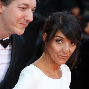 Guillaume Gallienne et Florence Foresti lors du 68e Festival International du Film de Cannes, à Cannes le 22 mai 2015, à l'occasion de la présentation du film d'animation Le Petit Prince