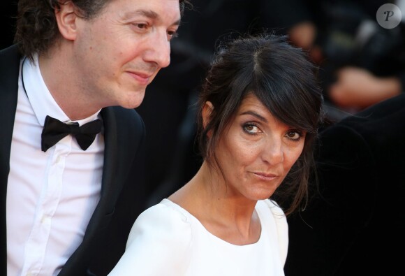 Guillaume Gallienne et Florence Foresti lors du 68e Festival International du Film de Cannes, à Cannes le 22 mai 2015, à l'occasion de la présentation du film d'animation Le Petit Prince