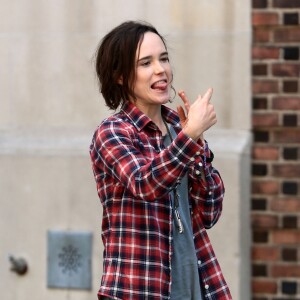 Ellen Page - Tournage du film "Tallulah" à New York, le 17 juin 2015. 