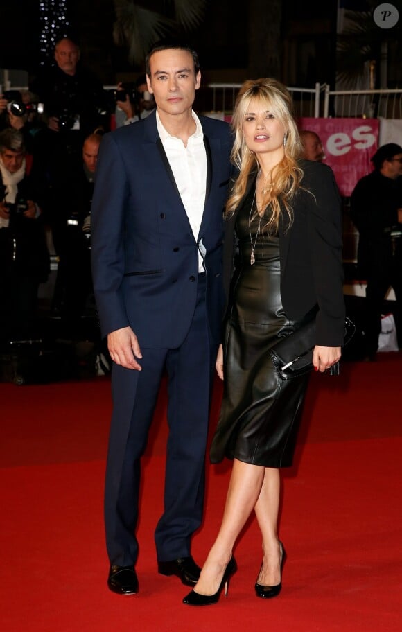 Anthony Delon et une amie aux 16e NRJ Music Awards à Cannes le 13 décembre 2014