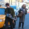 Naomi Watts et Elle Fanning sur le tournage de leur nouveau film "Three Generations" à New York, le 19 novembre 2014. 