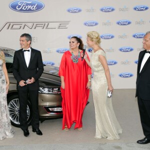 Nicole Kimpel, son compagnon Antonio Banderas, Anne Igartiburu - People lors du "Starlite Gala" à Marbella, le 9 août 2015.