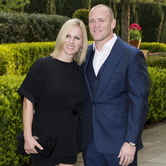 Zara Phillips et Mike Tindall assistent au gala d'une compétition de golf à Londres le 08 mai 2015