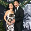 Brian Tee et sa femme Mirelly Taylor enceinte à la première de Jurassic World au théâtre The Dolby à Hollywood, le 9 juin 2015