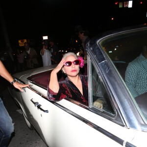 Lady Gaga et Lisa Vanderpump sont allées dîner au Lisa's Pump Lounge à West Hollywood, Los Angeles, le 12 août 2015