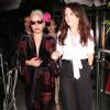 Lady Gaga et Lisa Vanderpump sont allées dîner au restaurant Pump Lounge à West Hollywood, Los Angeles, le 12 août 2015. A la sortie, la chanteuse américaine est tombée à la renverse.