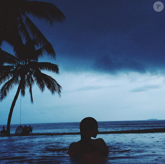 Kendall Jenner en vacances à la Casa Aramira, à Punta Mita. Photo publiée le 14 août 2015.