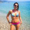 Eve Angeli sexy pendant ses vacances sur la Cote d'Azur