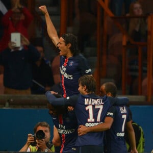 Blaise Matuidi lors du match PSG-GFC Ajaccio lors de la 2ème journée de la Ligue 1 au Parc des Princes à Paris, le 16 août 2015.