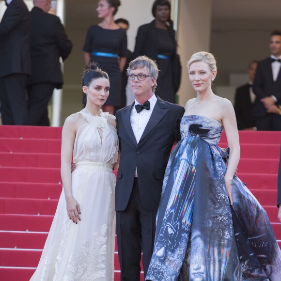 Cate Blanchett, Todd Haynes, Rooney Mara - Montée des marches du film "Carol" lors du 68e Festival International du Film de Cannes, à Cannes le 17 mai 2015.