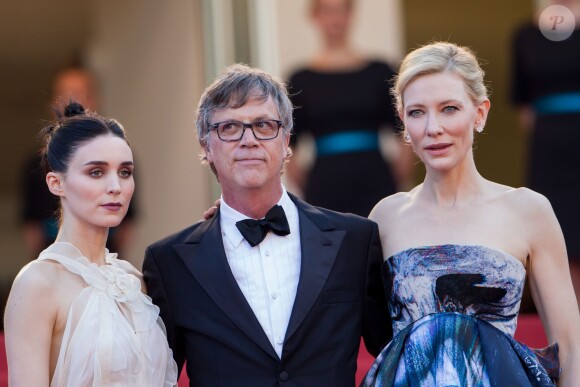 Cate Blanchett, Todd Haynes, Rooney Mara - Montée des marches du film "Carol" lors du 68e Festival International du Film de Cannes, à Cannes le 17 mai 2015.