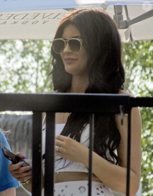 Kylie Jenner fête son 18ème anniversaire au BeachClub, à Montréal. Le 16 août 2015.