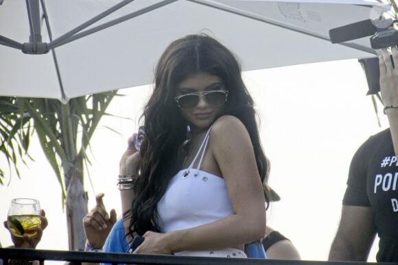 Kylie Jenner fête son 18ème anniversaire au BeachClub, à Montréal. Le 16 août 2015.