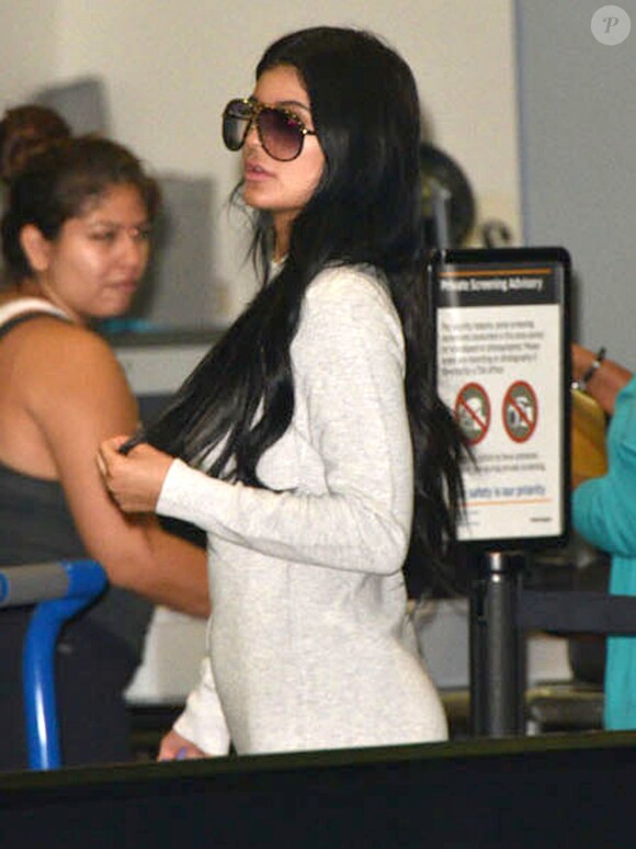 Kylie Jenner à l'aéroport LAX de Los Angeles, le 15 août 2015.