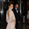 Cheryl Fernandez-Versini (Cheryl Cole) et son mari Jean-Bernard Fernandez-Versini rentrent à l'hôtel Martinez après leur soirée à Cannes le 15 mai 2015